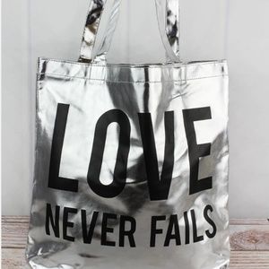 Silver love bag